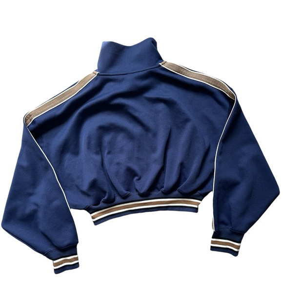 The Group Babaton * Aritzia Rocket Cropped Track Jacket XS Excellent Pre-owned - Picture 3 of 7